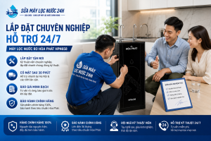 Sửa máy lọc nước 24h lắp đặt - Máy lọc nước RO Hòa Phát HPN658