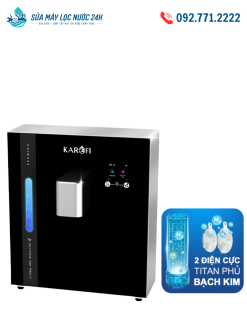 Máy lọc nước RO Karofi KAE-S16 chuyển đổi kiềm để gầm