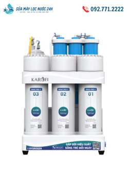 Máy lọc nước RO Karofi KAQ-U03 PRO 10 Lõi để gầm âm tủ