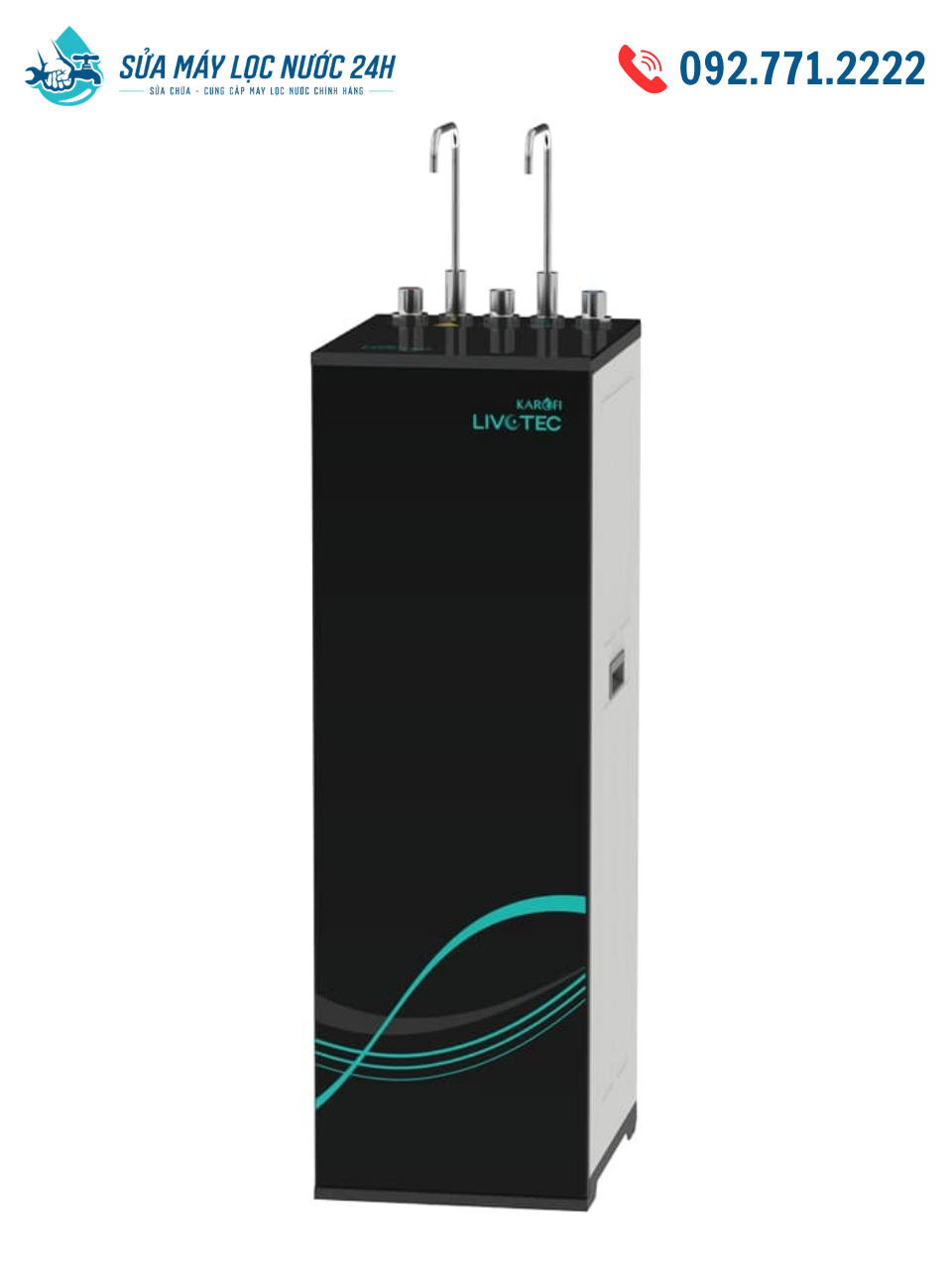 Máy lọc nước RO Karofi Livotec 612S 2 vòi Nóng - Lạnh - Nguội