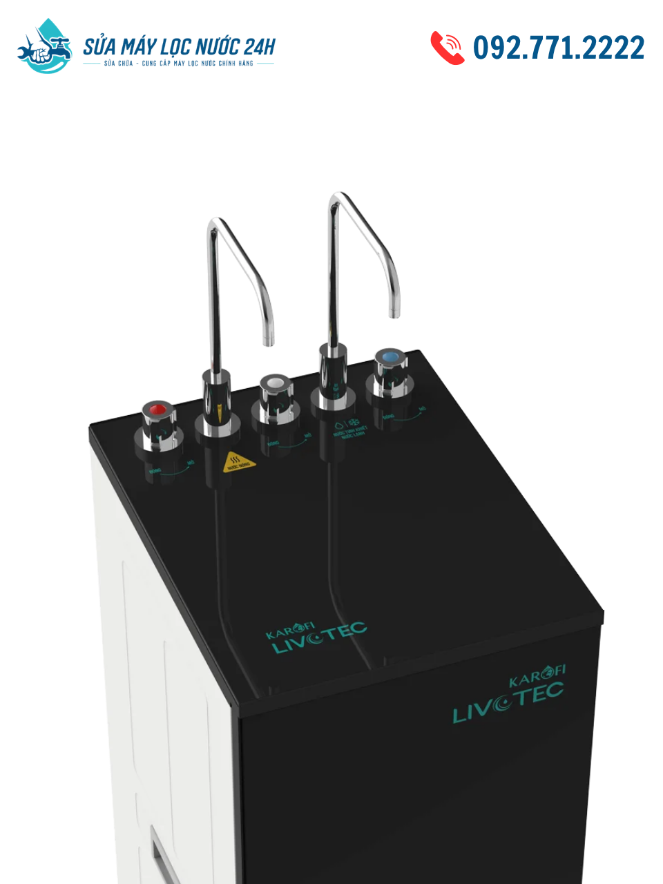 Máy lọc nước RO Karofi Livotec 628S 2 vòi Nóng - Lạnh - Nguội - Ảnh 2