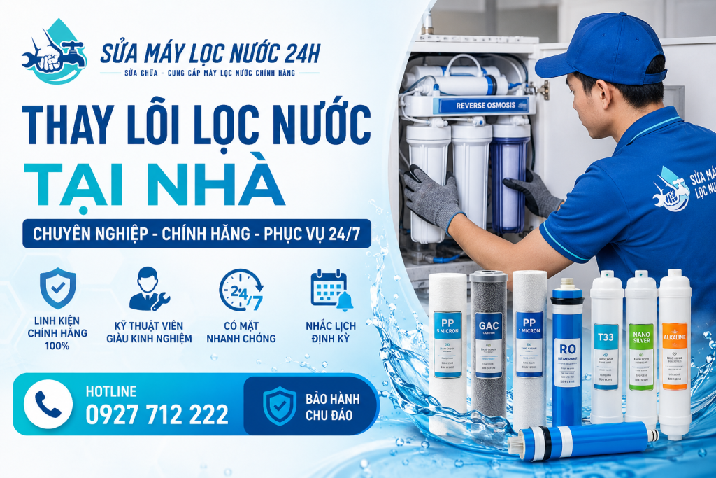 Dịch vụ thay lõi lọc nước tại nhà